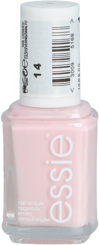 Essie nagellak 'Fiji' in lichte roze tint.