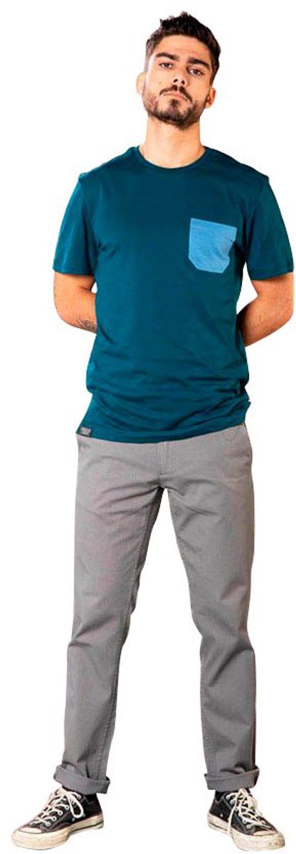 Snap Climbing Monochrome Pocket T-shirt Met Korte Mouwen Blauw S Man
