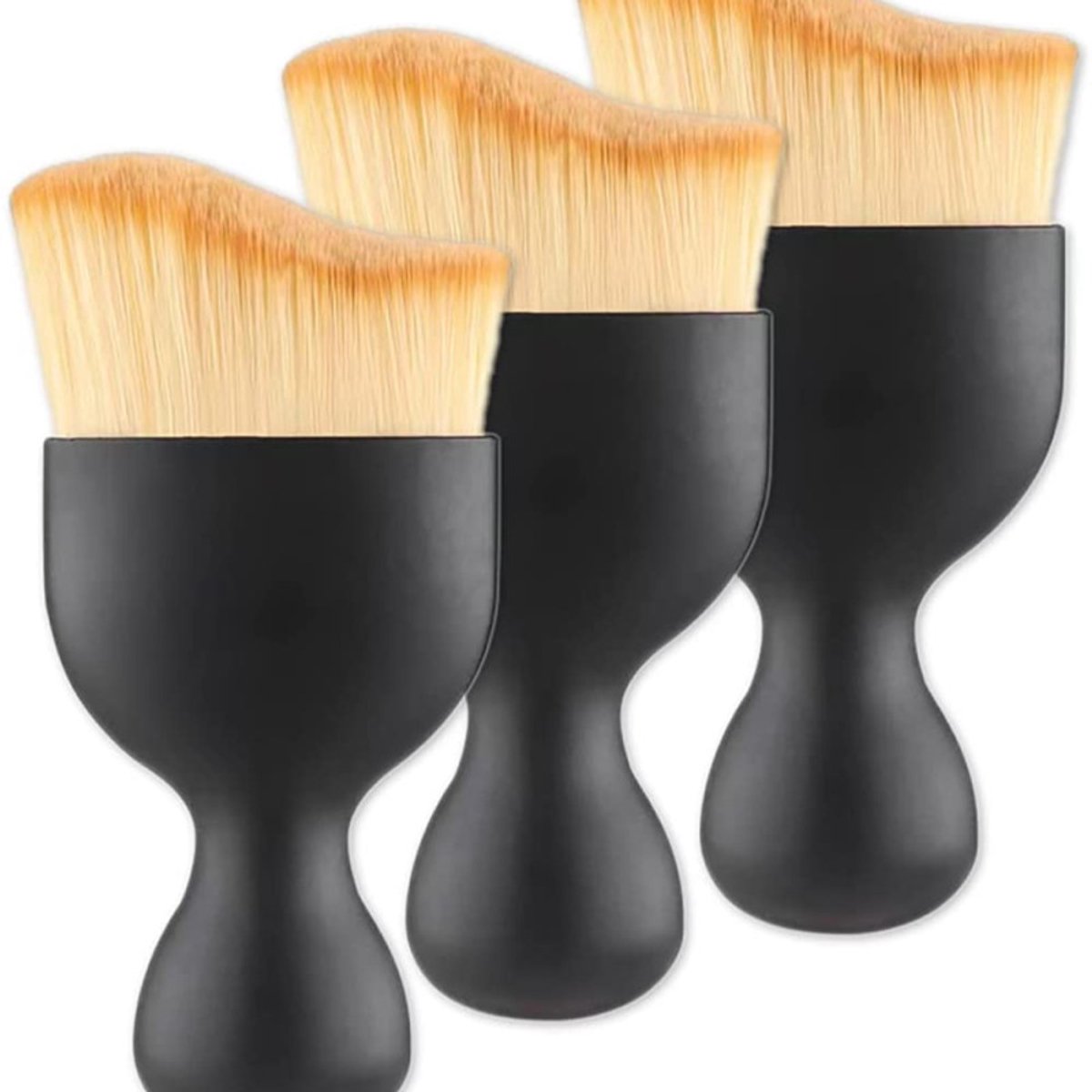 Zachte reinigingsborstel / borstel voor auto-interieur 3-pack