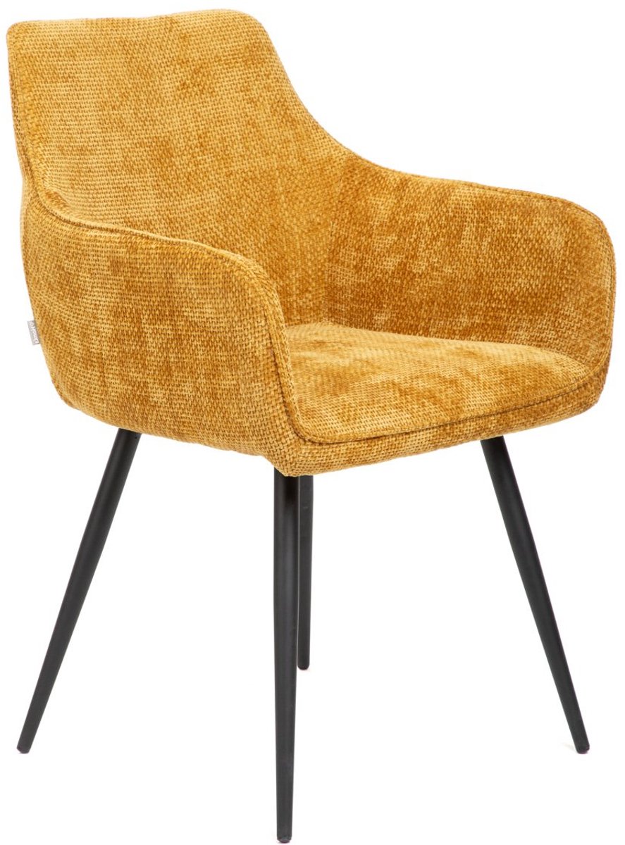 HOMLA Stoel SATORI POP – Mosterdgeel – 58x62x79 cm