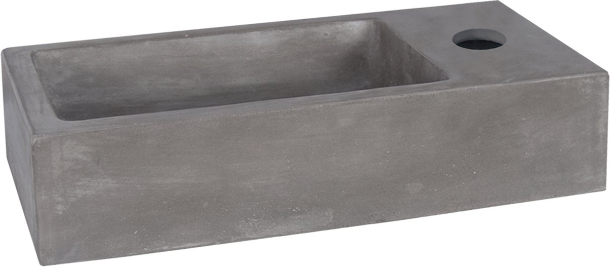 Differnz Hura L fontein - beton donkergrijs - 40 x 22 x 9 cm