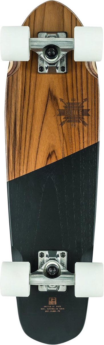 Skateboard 66 x 18 4 cm Lichtgewicht Esdoorn Constructie met 62 mm Wielen Bruin