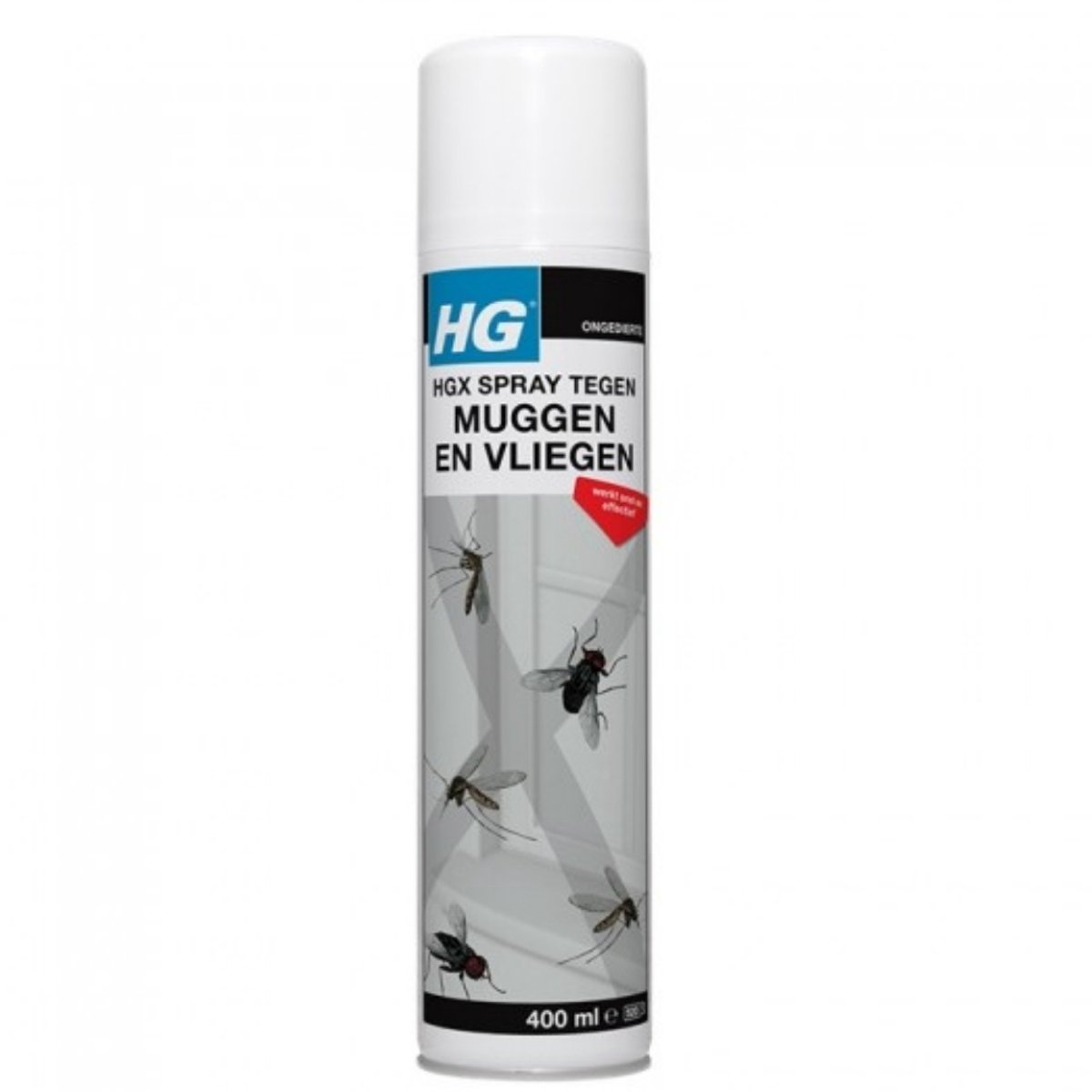 1 x HG X Spray Tegen Muggen & Vliegen 400 ml - Muggenbestrijding - Vliegenbestrijding - Insectenbestrijding - Muggenspray - Vliegenspray