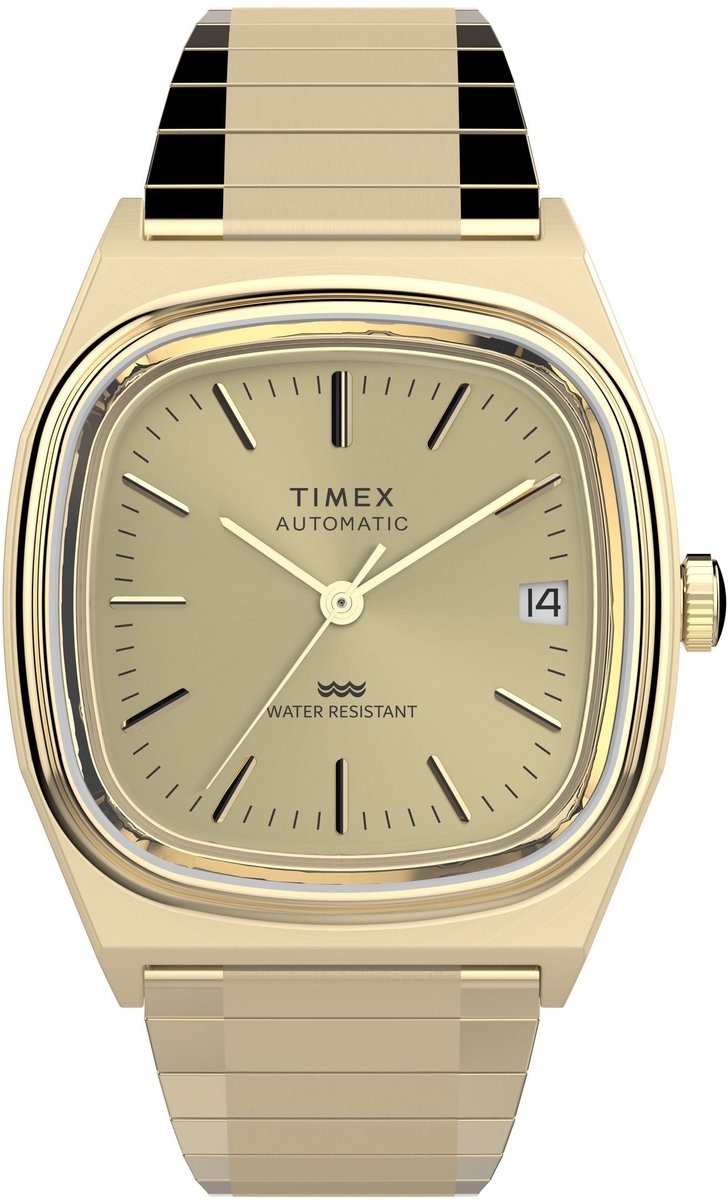 Timex Automatic Wind Gold-Tone Case: 100% Stainless Steel | Armband: 100% Stainless Steel 34 mm TW2W70800AJ, TW2Y07200AJ