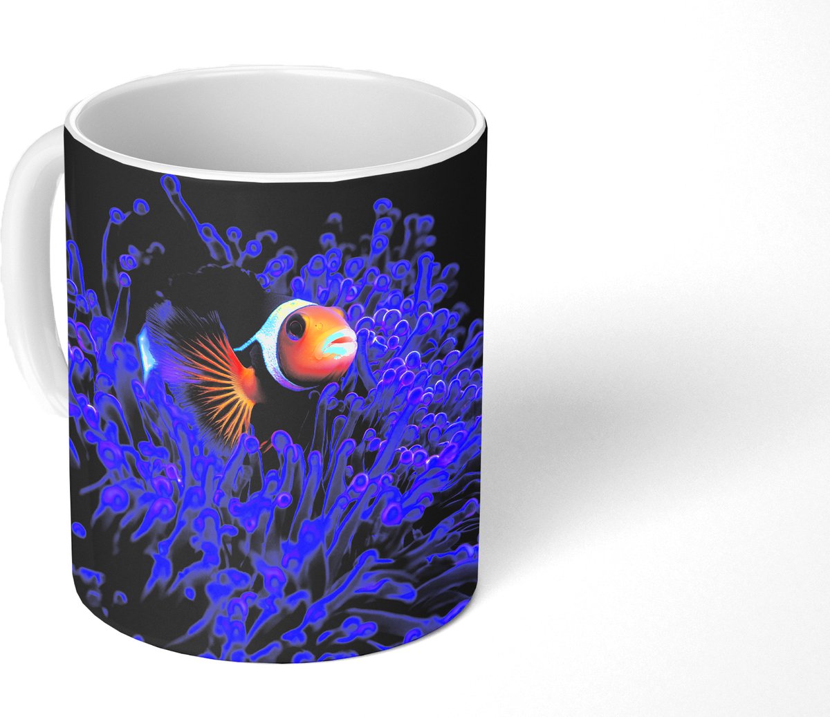 Mok - Koffiemok - Koraal - Vis - Oranje - Zee - Mokken - 350 ML - Beker - Koffiemokken - Theemok