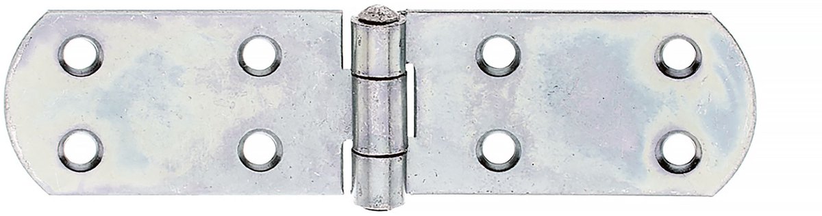 Alberts 845612 Kistscharnier, met geklonken pen, galvanisch verzinkt, dik gepassiveerd, 156 x 35 mm, set van 20