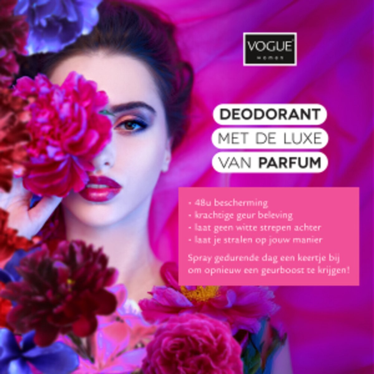Vogue Reve Exotique Parfum Deodorant - 3 x 150 ml - Voordeelverpakking