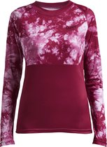 ColourWear Shelter Ls Jersey W - Thermoshirt - Dames - Tie Dye Fuchsia - Maat XL