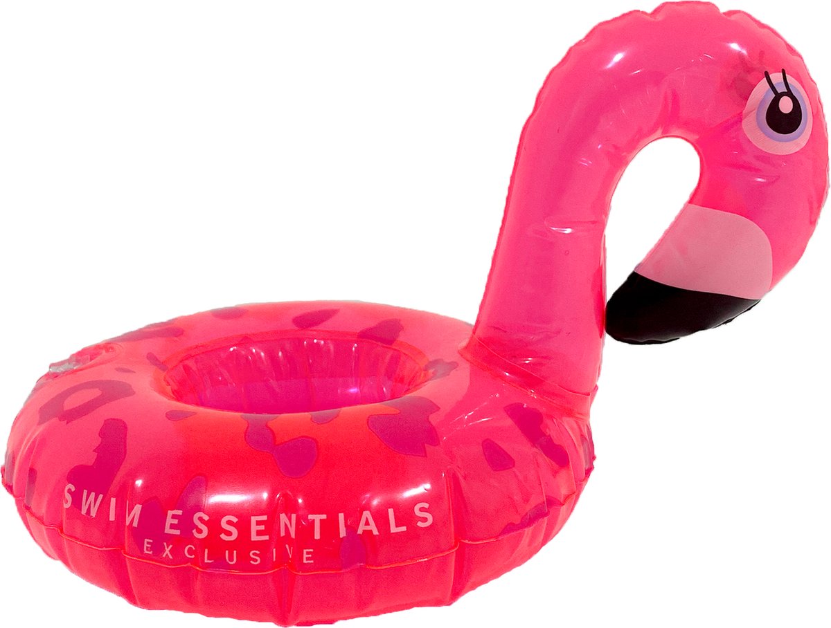Swim Essentials Opblaas bekerhouder Neon Flamingo