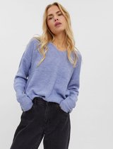 Vero Moda VMCREWLEFILE LS V-NECK BLOUSE - Purple I Purple