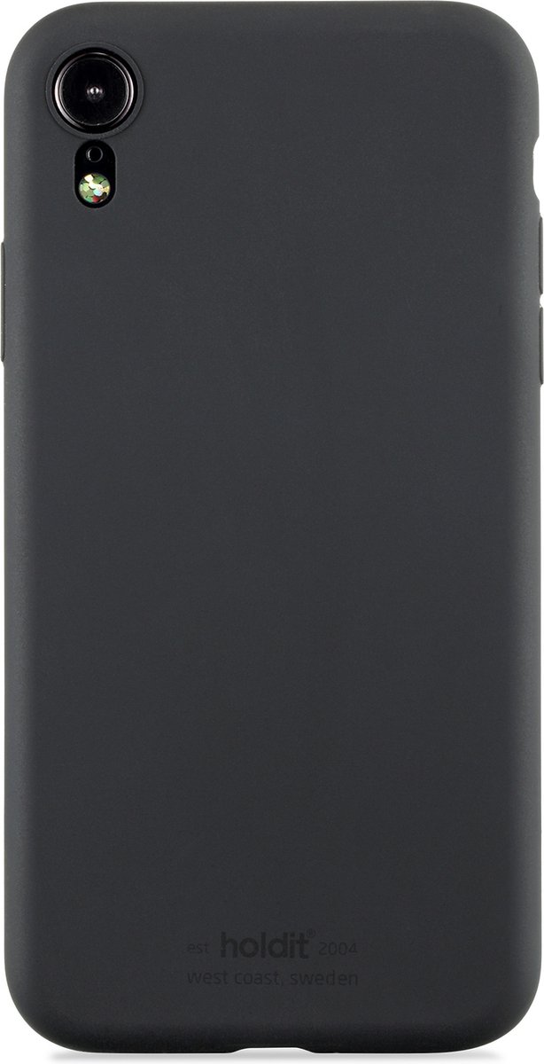 iPhone XR, hoesje silicone, zwart