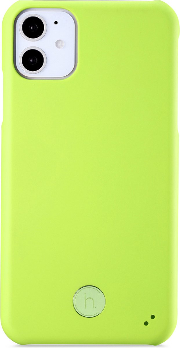 Holdit - iPhone 11/XR, hoesje connect, fluo geel