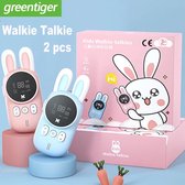 Minibear® Walkie Talkie Voor Kinderen | Portofoon | 3Km Bereik | 2 Stuks - Blauw en Roze