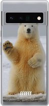 6F hoesje - geschikt voor Google Pixel 6 Pro -  Transparant TPU Case - Polar Bear #ffffff