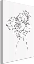 Schilderij - Above the Flowers (1 Part) Vertical.