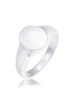 KUZZOI Heren Ring Heren Zegel Basic Minimaal Robuust Mat in 925 Sterling Zilver