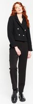 LOLALIZA Cropped tweed blazer - Zwart - Maat 46
