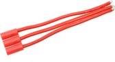 Revtec - Connector met kabel - 3.5mm - Goud contacten (3pins) - Vrouw. connector - 14AWG Siliconen-kabel - 10cm - 1 st