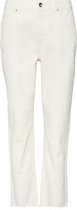 Vero Moda Jeans Vmbrenda Hr Straight Ank Cut Color 10252779 Cloud Dancer Dames Maat - W27 X L34