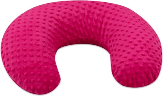 Coussin d'allaitement - Coussin de grossesse - 100% coton - 80 cm - rose