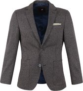 Suitable - Colbert Houndstooth Grijs - Maat 50 - Modern-fit