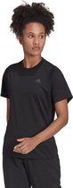 adidas Aktiv Running Shirt Dames - sportshirts - zwart - maat S
