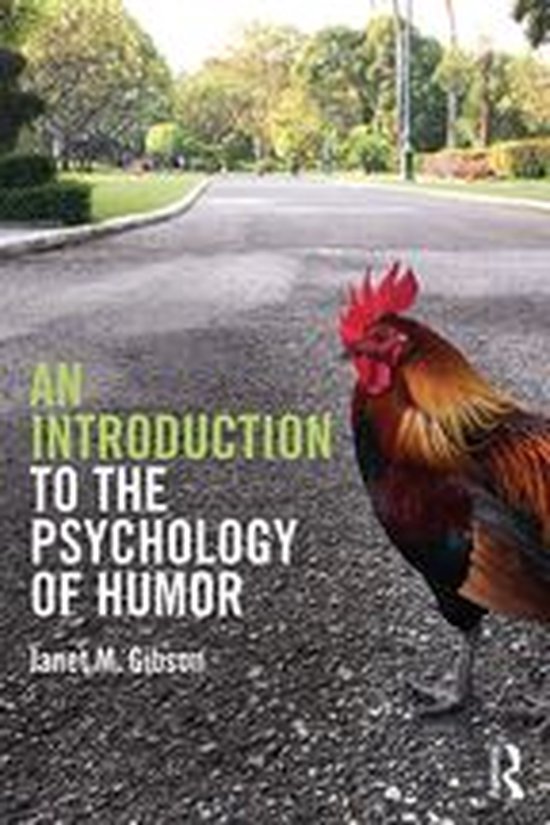 An Introduction to the Psychology of Humor - cover