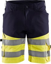 Blaklader Short met stretch High Vis 1541-1811 - Marine/High Vis Geel - C52