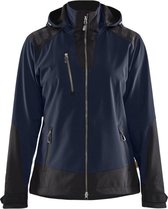 Blaklader Dames softshell jack 4719-2513 - Donker marineblauw/Zwart - L