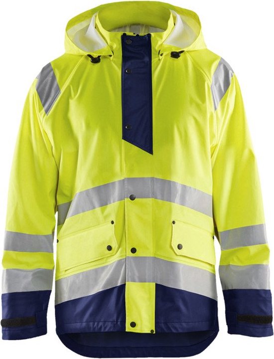 Blaklader Regenjas High Vis LEVEL 1 4323-2000 - High Vis Geel/Marineblauw - L