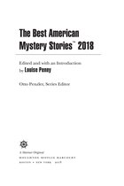 Omslag The Best American Mystery Stories 2018