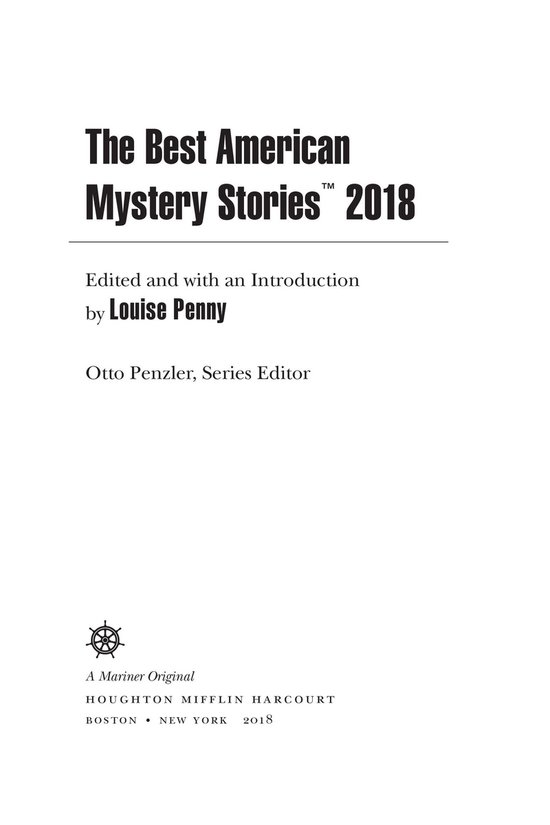 Omslag van The Best American Mystery Stories 2018