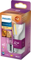 Philips LED Lamp Transparant - 40 W - E27 - Dimbaar warmwit licht