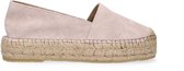 Tango | Vienna 3-b pink suede espadrille - thick natural outsole | Maat: 42