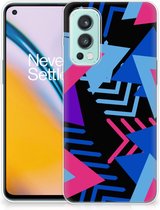 Smartphone hoesje OnePlus Nord 2 5G TPU Case Funky Triangle