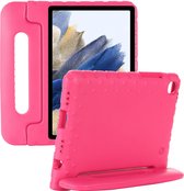Samsung Galaxy Tab A8 hoes Kinderen - 10.5 inch - Kids proof back cover - Draagbare tablet kinderhoes met handvat – Roze