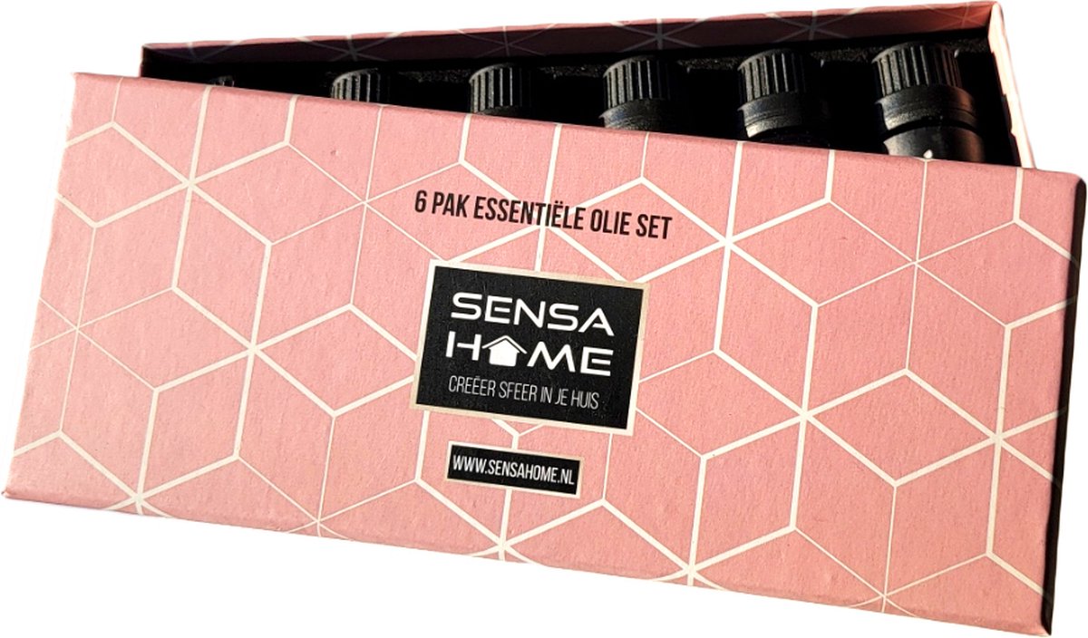 Goedkoopste SensaHome Etherische Oliën 6 stuks - 100 puur en natuurlijk - Geschikt voor Aroma diffuser- Essentiële olie set