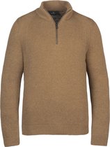 Vanguard - Half Zip Trui Grindle Bruin - XL - Modern-fit