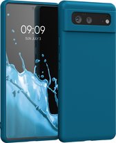 kwmobile telefoonhoesje voor Google Pixel 6 - Hoesje voor smartphone - Back cover in Caribisch blauw