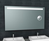 Klea TT Spiegel Met Geintegreerde LED Verlichting En Scheerspiegel 140x80cm