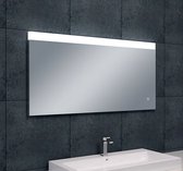Klea Single Dimbare Condensvrije Spiegel Met LED Verlichting En Verwarming 120x60cm