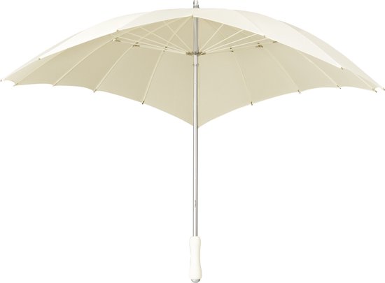 Impliva - Hartvormige Paraplu - UV-Bescherming - Ø 84 cm - Offwhite
