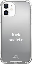 xoxo Wildhearts case voor iPhone 12 - Fuck Society - xoxo Wildhearts Mirror Cases