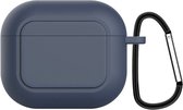 Case Cover geschikt voor Geschikt voor Apple Airpods 3 - Siliconen Blauw