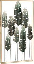 Wanddecoratie | metaal | groen | 50x6x (h)91 cm