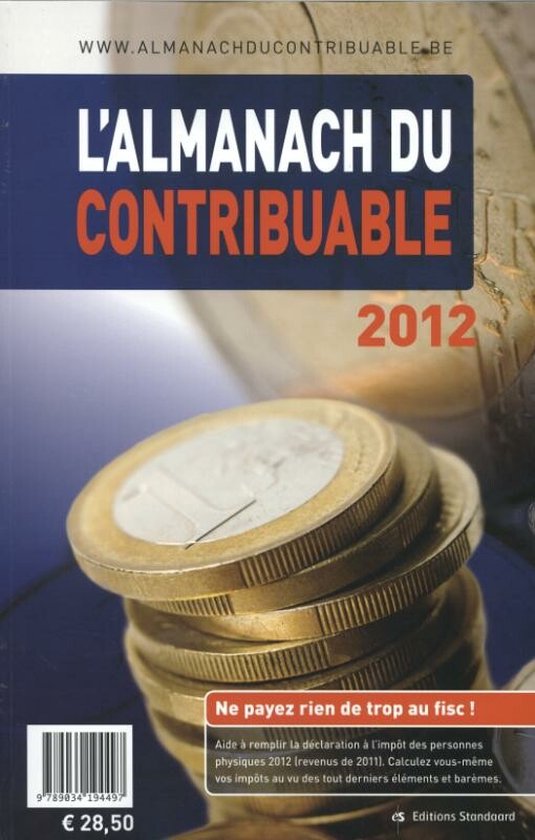 Standaard L'Almanach Du Contribuable 2012 - cover