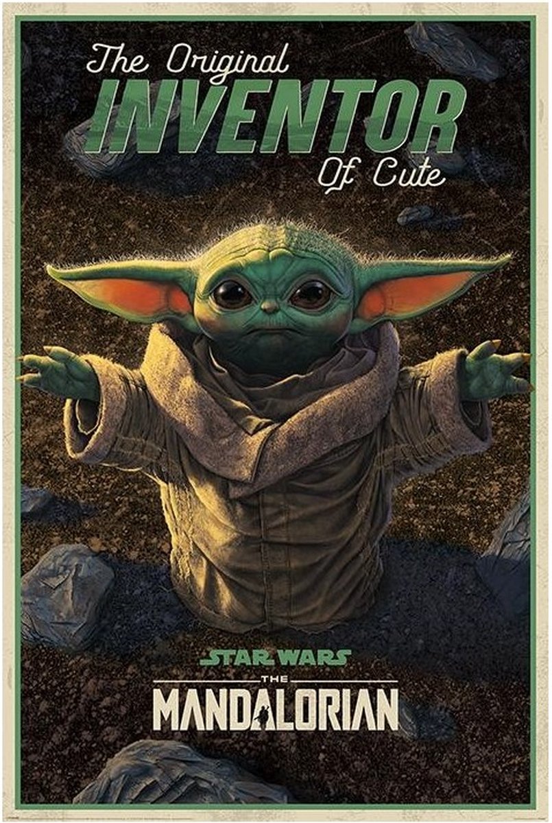 Star Wars The Mandalorian The Original Inventor of Cute Poster 61x91.5cm