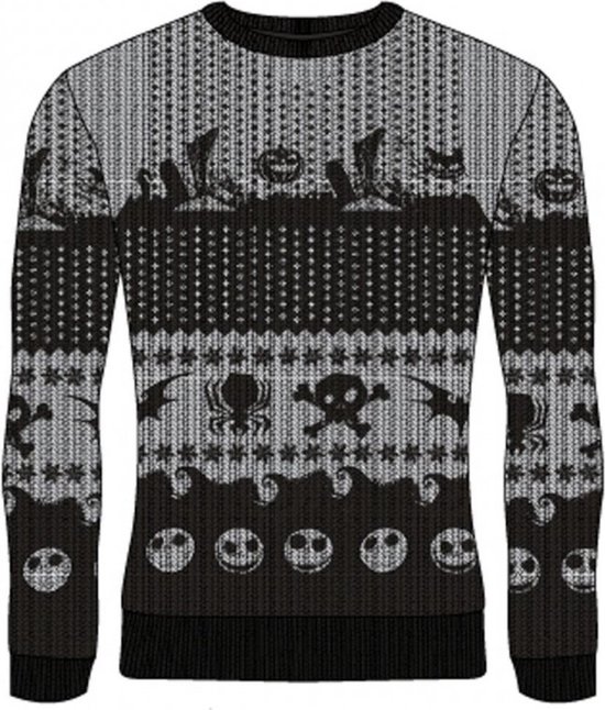 Pull de Noël tricoté Nightmare Before Christmas