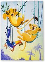 Disney De Leeuwenkoning | Simba & Nala - Canvas - 70x50 cm