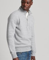 Superdry Heren Trui Kraagloze Vintage Logo top van biologisch katoen met rits